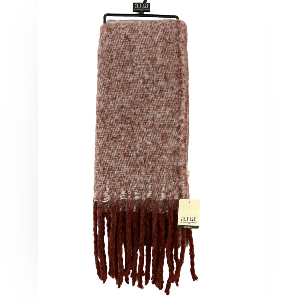 A.N.A. Fringe Oblong Scarf - Picture 2 of 4
